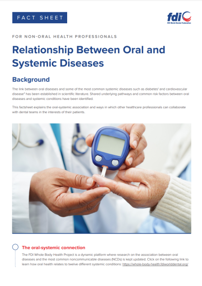 factsheet oral systemic