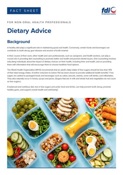 Fact sheet - Dietary advice