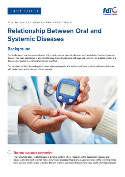 Relationship Between Oral and Systemic Diseases