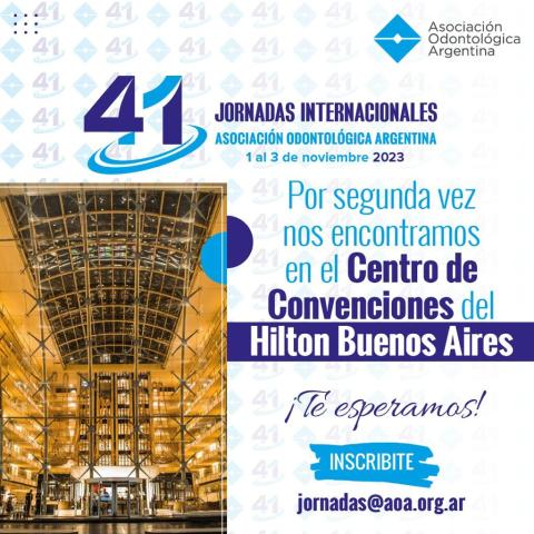 41 jornadas internacionales de la Asociación Odontologica Argentina